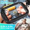 10X 30X Extra Large Magnifying Glass with Light and Clamp, Rectangle Hands Free Magnifier with 5 Color Modes, Adjustable LED Lighted Magnifying Desk Lamp for Reading Close Work Craft Painting (Black) view 2