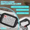 10X 30X Extra Large Magnifying Glass with Light and Clamp, Rectangle Hands Free Magnifier with 5 Color Modes, Adjustable LED Lighted Magnifying Desk Lamp for Reading Close Work Craft Painting (Black) view 3