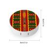 African Print Traditional Tribal Contact Lens Case Box Holder Portable Eye Contacts Travel Kit with Mirror view 2