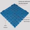 Shower Tray Mat Interlocking Drainage Floor Tiles Weather Resistant Duck Boards Bathroom Poolside Bathrooms(Blue-Yellow,45pieces) view 3