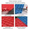 Shower Tray Mat Interlocking Drainage Floor Tiles Weather Resistant Duck Boards Bathroom Poolside Bathrooms(Blue-Yellow,45pieces) view 4