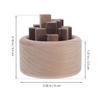OATIPHO Natural Woodpile Shape Diffuser Ornament for Home and Office Aromatherapy Beech Wood Essential Oil Diffuser Decoration Relaxing Scent Enhancer for Living Bathroom Yoga and view 2