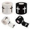 2 Pcs Christian Cross Athletic Tape 2in x 23ft, Cross Tape for Athletes Wrist Tape Soccer, Sports Wrap for Football Baseball Gymnastics, Jesus Religious Gift for Good Friday Easter view 1