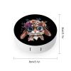 Bunny Leopard Glasses with Flower Crrown Contact Lens Case Box Holder Portable Eye Contacts Travel Kit with Mirror view 2
