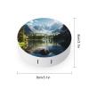 Colorado Mountain Lake Contact Lens Case Box Holder Portable Eye Contacts Travel Kit with Mirror view 2
