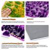 4-Pack 3D Liquid Sensory Tiles - Textured Stepping Mat for Kids, Integration Training & Motor Skills Development, Non-Slip Floor Play view 4