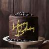 10 Pcs Gold Happy Birthday Cake Topper, Mirror Acrylic Cake Topper Decor Gold Birthday Cakes Decorations for Boy Girl Celebrating Birthdays Party Cakes Dessert view 4