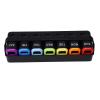 Yinhing Weekly Organizer 7 Day Tablet Container AM PM Case with Sliding Lid & Reminder for Home Office Travel Detachable Compartments Leak Proof Lock System (Black) view 1