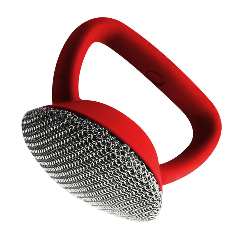 DONFAMDS Stainless Steel Pot Brush with Long Handle Metal Dish Scrubber for Powerful Cleaning of Pans Woks and Utensils Kitchen Scrubbing Brush with Tight Design