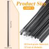 1200 Pcs Black Individually Wrapped Straws, 10" Long and 6mm Diameter Disposable Plastic Drinking Straws, Individually Wrapped Straight Straw Bulk for Coffee, Cocktails, Milk, Juice view 2