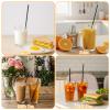 1200 Pcs Black Individually Wrapped Straws, 10" Long and 6mm Diameter Disposable Plastic Drinking Straws, Individually Wrapped Straight Straw Bulk for Coffee, Cocktails, Milk, Juice view 3