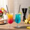 1200 Pcs Black Individually Wrapped Straws, 10" Long and 6mm Diameter Disposable Plastic Drinking Straws, Individually Wrapped Straight Straw Bulk for Coffee, Cocktails, Milk, Juice view 4