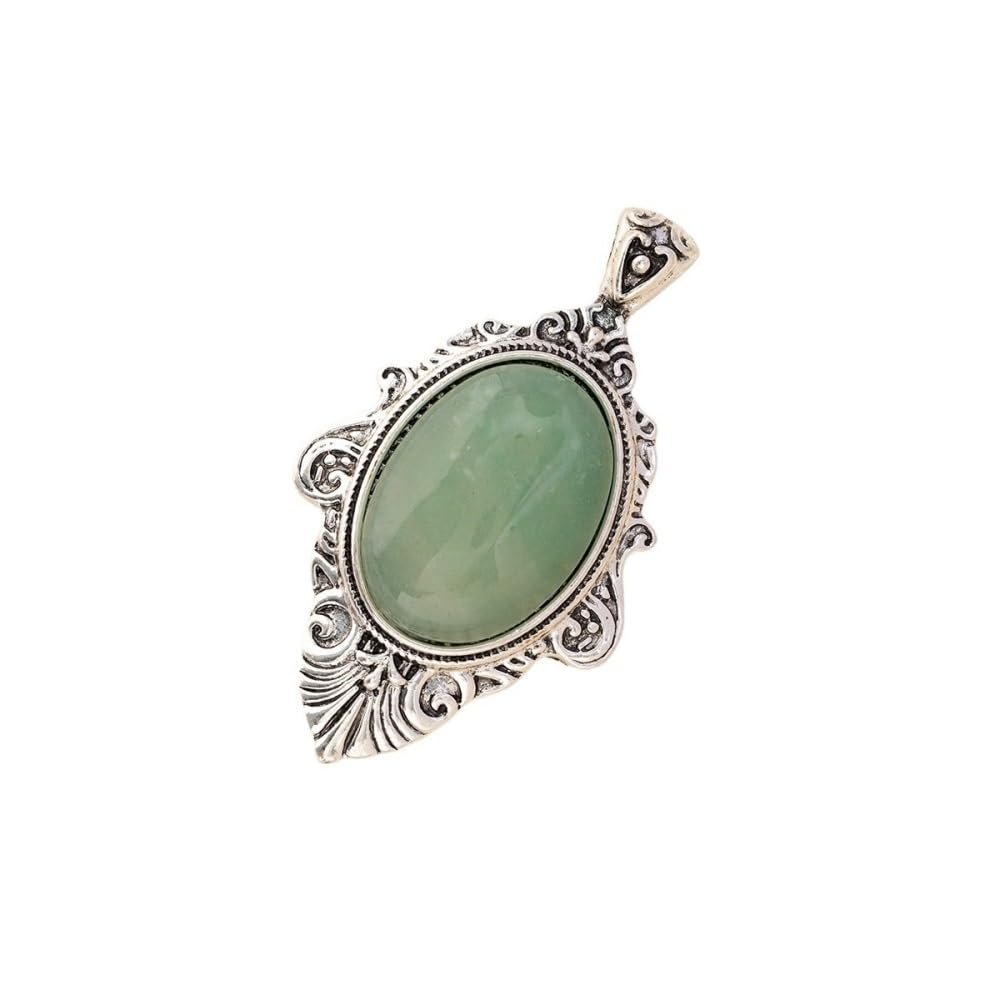 LOVDUSA Natural Shell Powder Crystal Stone for DIY Necklace Pendant - Unique Mirror Finish(C10540-16)