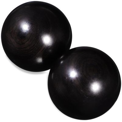 VILLCASE 2pcs Reusable Wooden Hand Massage Balls Smooth Surface Chinese Baoding Therapy Balls for Hand Exercise Stress Relief and Finger Flexibility Training