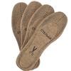 VILLCASE 4 Pairs Cuttable Wool Felt Insoles for Women Boots Thick Warm Winter Footbeds with Shock Absorption Breathable Soft Inserts for Snow Boots Slippers and Athletic Shoes view 1