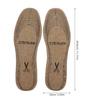 VILLCASE 4 Pairs Cuttable Wool Felt Insoles for Women Boots Thick Warm Winter Footbeds with Shock Absorption Breathable Soft Inserts for Snow Boots Slippers and Athletic Shoes view 2