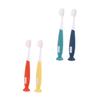 VILLCASE 4pcs Toothbrush Soft Bristle Manual Cleaning for Ages Small Head Ergonomic Handle Comfortable Grip Adorable Cartoon Design for Boys view 1