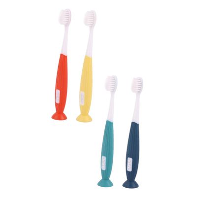 LOORGVEL 4pcs Toothbrush for Ages Soft Ultra-fine Bristles Mild Teeth Non-Slip Fat Handle for Comfortable Grip Manual Oral Care