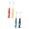 LOORGVEL 4pcs Toothbrush for Ages Soft Ultra-fine Bristles Mild Teeth Non-Slip Fat Handle for Comfortable Grip Manual Oral Care view 1