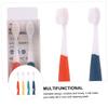 LOORGVEL 4pcs Toothbrush for Ages Soft Ultra-fine Bristles Mild Teeth Non-Slip Fat Handle for Comfortable Grip Manual Oral Care view 4