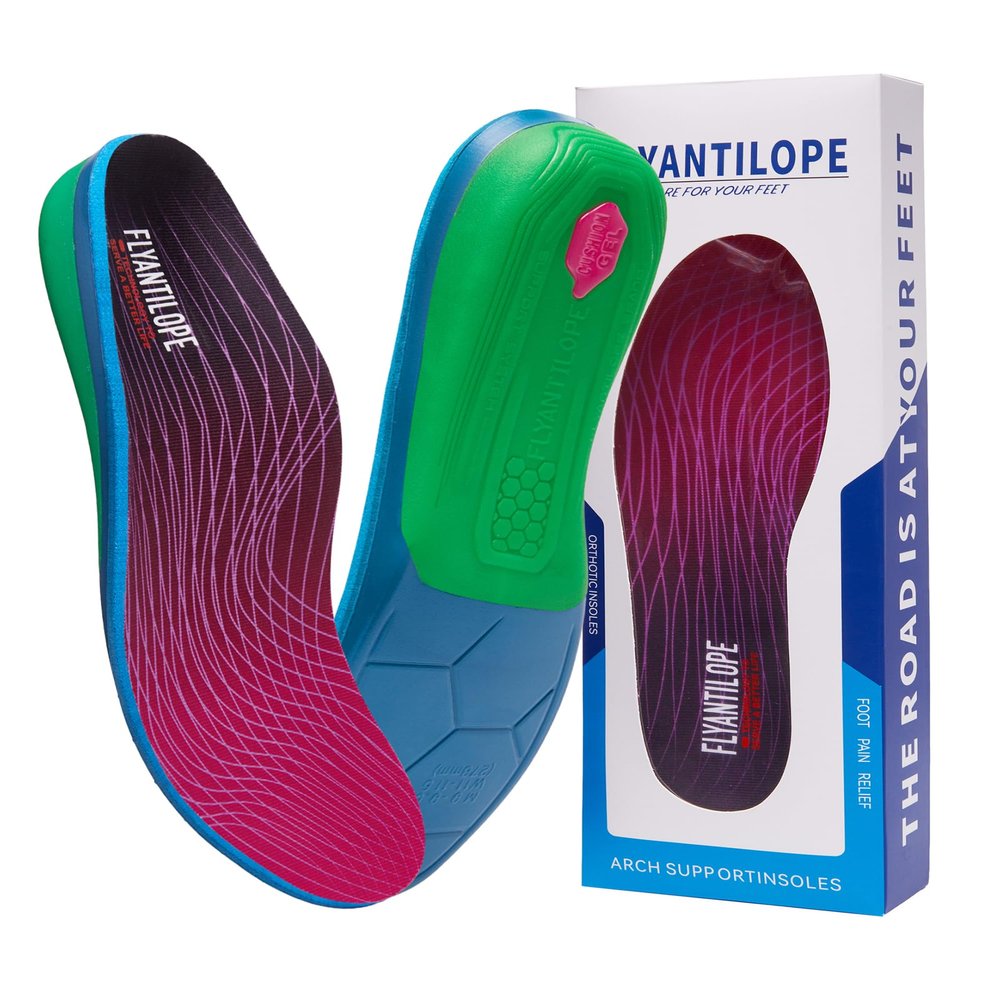 Heavy Duty Orthotic Insoles for Men & Women (220+ lbs) - Extra Strong High Arch Support for Plantar Fasciitis Relief, Flat Feet, Heel Pain - Shock Absorbing Shoe Inserts for Work Boots & Sneakers
