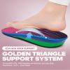 Heavy Duty Orthotic Insoles for Men & Women (220+ lbs) - Extra Strong High Arch Support for Plantar Fasciitis Relief, Flat Feet, Heel Pain - Shock Absorbing Shoe Inserts for Work Boots & Sneakers view 3