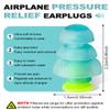 Airplane Ear Pressure Relief Earplugs - 2 Pairs Noise Reduction Travel Earplugs - Plane Travel Essentials - Comfortable Reusable Filtered Flight Ear Plugs for Adults view 4