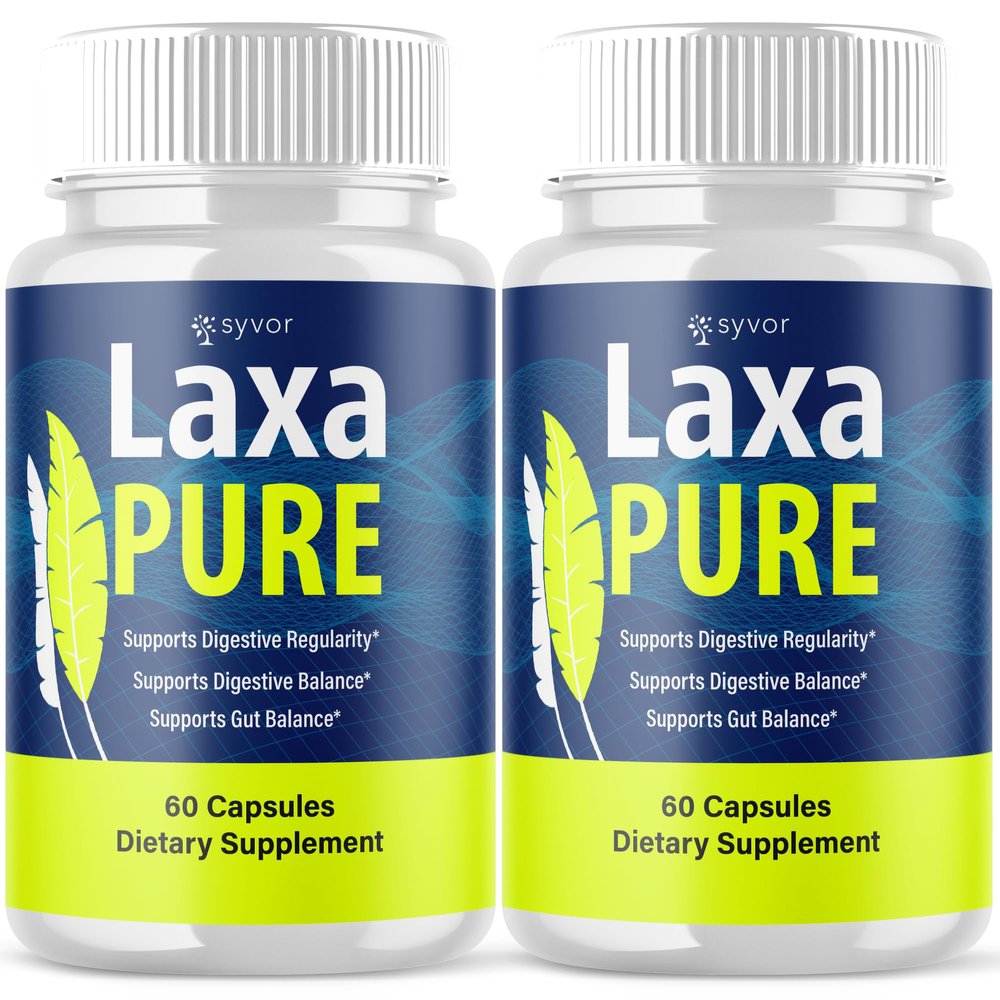 (2 Pack) Laxa Pure Capsules, Official LaxaPure Probiotic Pills with All Natural Ingredients, Advanced Laxa Pure Formula Gut Health Support Pills with Premium Probiotics for Women & Men (120 Capsules)