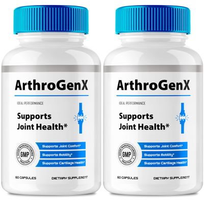 ArthroGenX Joint Supplement Capsules, Official ArthroGenX Maximum Joint Relief Pills, Maximum Strength, Natural Support Joint Flexibility, Comfort & Movement, Arthro Gen X Reviews (2 Pack)