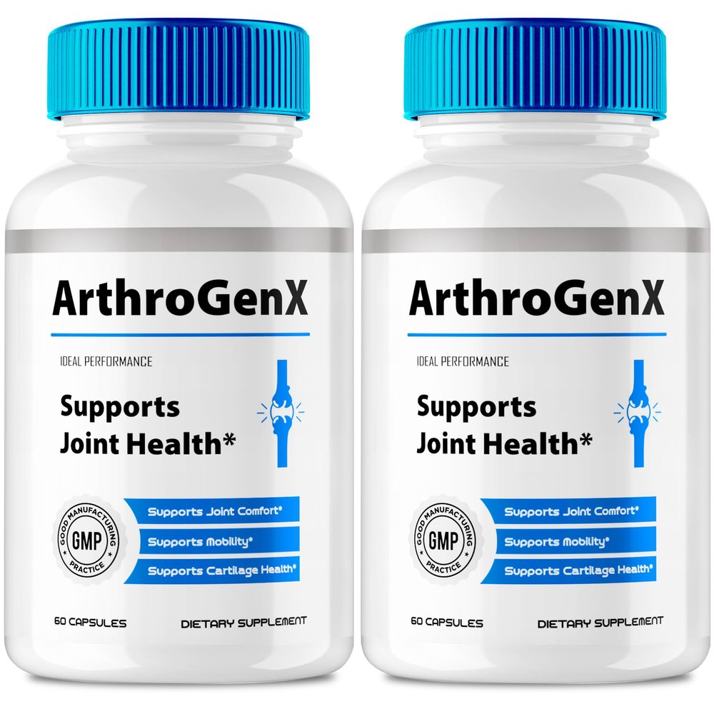 ArthroGenX Joint Supplement Capsules, Official ArthroGenX Maximum Joint Relief Pills, Maximum Strength, Natural Support Joint Flexibility, Comfort & Movement, Arthro Gen X Reviews (2 Pack)