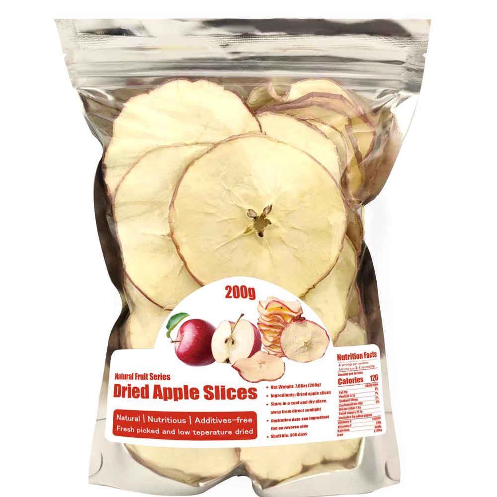 Apple Slices, Dried Apples,7.05 oz /200g,No Added Sugar, Gentle Sweet-Non-Cloying, Concentrated Apple Flavor & Nutrition, Simmer Pot Mix, Simmer Pot Potpourri, for Home Decor, Sweet Wishes, Resealable Bag