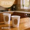 Cimpress Custom Disposable Paper Coffee Cups, 16oz, Pack of 5000, Add Your Logo or Text, Double Walled, Leakproof for Hot and Cold Drinks, Perfect for Parties or other Festive Events view 3