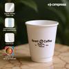 Cimpress Custom Disposable Paper Coffee Cups, 16oz, Pack of 5000, Add Your Logo or Text, Double Walled, Leakproof for Hot and Cold Drinks, Perfect for Parties or other Festive Events view 4