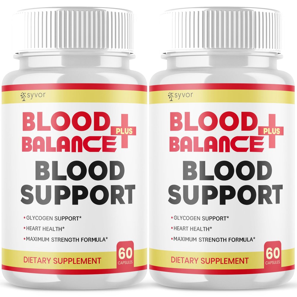 (2 Pack) Blood Balance Plus Capsules, Official Blood Balance Plus Health Support Pills With All Natural Ingredients, Advanced Wellness Support with Max Strength Vitamins for Women & Men (120 Capsules)