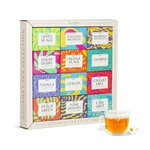 Fashion Street Cafe Gourmet Tea 12 Flavor Assortment Gift Set