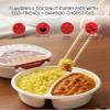 6x Curry Madras Coconut Turmeric Rice 10.58 oz Bundle with Chopstick Pair Ready-to-Eat Organic Curry Meal with Creamy Coconut Rice Flavor and Fragrant Spiced Gift Set (7 Items) view 4