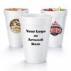 20oz Customizable Foam Cups Personalized Disposable Cups with Custom Text or Logo | Custom Print Styrofoam Cups for Parties, Events, Weddings, and Businesses (25)- view 1