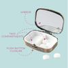 Karma, Chill Pill Organizer Travel Friendly Portable Compact Pill Box, Pill Container to Hold Meds, Vitamins, Supplements for Purse/Pocket, Magic Beans view 3