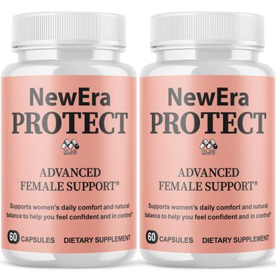 (2 Pack) New Era Protect Capsules, Official Newera Protect Pills for Women with All Natural Ingredients, Advanced New EraProtect Womens Health & Wellness Support Vitamin Supplement (120 Capsules)