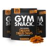 Gym Snack Cheddar Cheeze Protein Crisps (3 Pack, 2 oz Bags) 30g Protein Per Bag, Plant-Based Crunchy Snack Made from Pea, Low Carb, Gluten Free & Vegan Friendly view 1