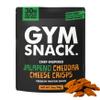 Gym Snack Jalapeo Cheddar Cheeze Protein Crisps (1 Pack, 2 oz) 30g Protein Per Bag, Plant-Based Crunchy Pea Protein Snack, Low Carb, Gluten Free, Vegan & Keto Friendly view 1