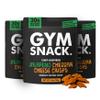 Gym Snack Jalapeo Cheddar Cheeze Protein Crisps (3 Pack, 2 oz Bags) 30g Protein, High Protein Plant-Based Crunchy Snack Made from Pea, Low Carb, Gluten Free, Vegan & Keto Friendly view 1