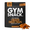 Gym Snack Cheddar Cheeze Protein Crisps (1 Pack, 2 oz) 30g Protein Per Bag, Plant-Based Crunchy Pea Snack, Low Carb, Gluten Free, Vegan & Keto Friendly view 1