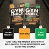Gym Snack Cheddar Cheeze Protein Crisps (1 Pack, 2 oz) 30g Protein Per Bag, Plant-Based Crunchy Pea Snack, Low Carb, Gluten Free, Vegan & Keto Friendly view 4