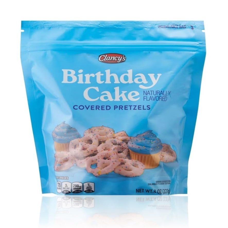Clancys Covered Pretzels (Pack of 1, Birthday Cake)