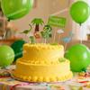 12Pcs Green Dinosaur Happy 8st Birthday Cake Topper, 3.7-inch number 8 dinosaur birthday cake decoration Cute dinosaur designFor Children'S Birthdays, Baby Showers, Dinosaur-Themed Parties view 4