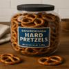 Sourdough Hard Pretzels 4 lb. jar. Approx. 90 count per 64 oz jarPerfect for Parties, Offices, or Everyday Snacking view 1