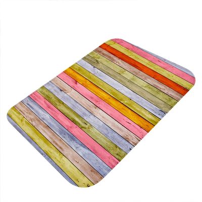 Secure Grip Door Mat | Highly Absorbent Flannel Rug for Damp Floors | Water Absorption Carpet for Bathroom/Kitchen/Entryway | 40x60 cm Textured Base Bath Pad