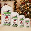 Noni Personalized Santa Sack with Photo Face Glitter Bling, Custom Christmas Sacks For Presents Initials Monogram For Son Daughter, Christmas Bag For Boy And Girl, Gifts For Family Member, Friend view 2