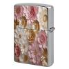 Lighter Case Compatible with Zippo Shell Only,Pink White Gold Flowersprinted Metal Lighter Cover No Insert for Zippo Double Sided Pattern Design view 1